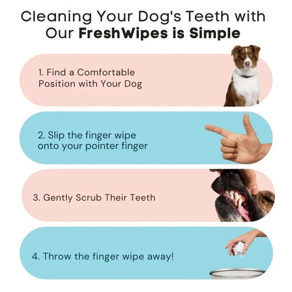 FreshWipes ™ Pet Dental Wipes – 50 Wipes Pack