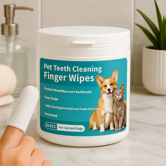 FreshWipes ™ Pet Dental Wipes – 50 Wipes Pack